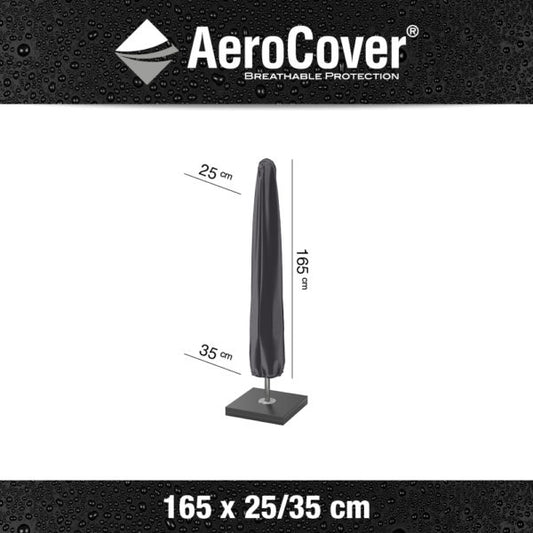 Parasol Aerocover 165cm x 35cm is a breathable water resistant parasol cover with adjustable drawstring stoppers to ensure a secure custom fit