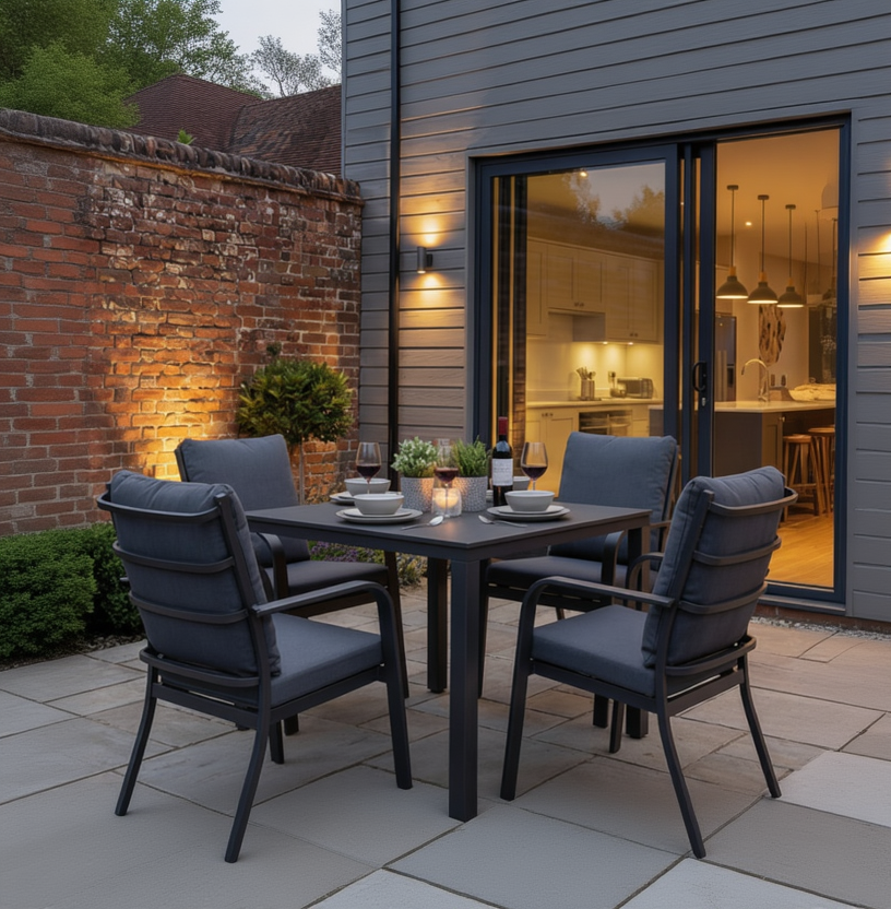 Royal Garden Cordoba 4 Seat Square Dining Set