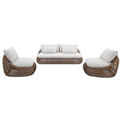 Royal Garden Norden Lounge Set is a striking collection comprising of a generous sofa, 2 armchairs, a side and coffee table