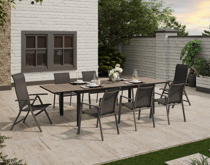 Royal Garden Catala 8 Seat Mixed Extending Dining Set