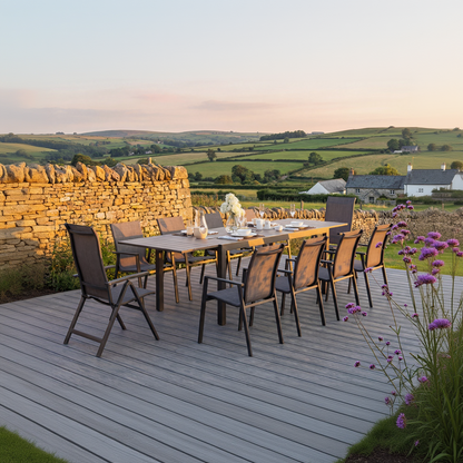 Royal Garden Catala 10 Seat Mixed Extending Dining Set