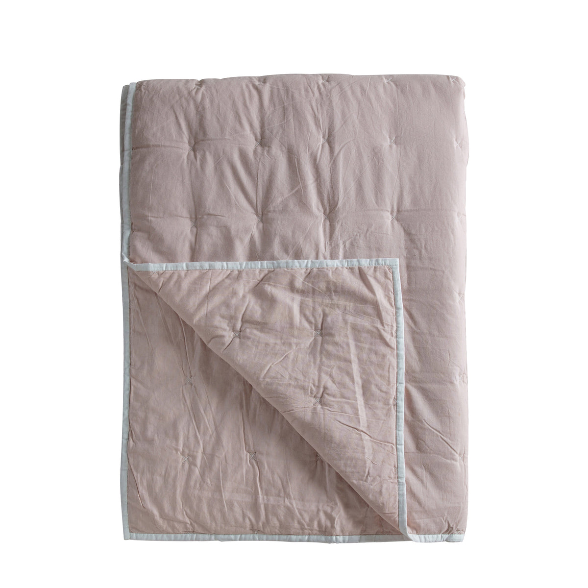 Gallery Direct Cotton Stitch Bedspread White Blush - image 2