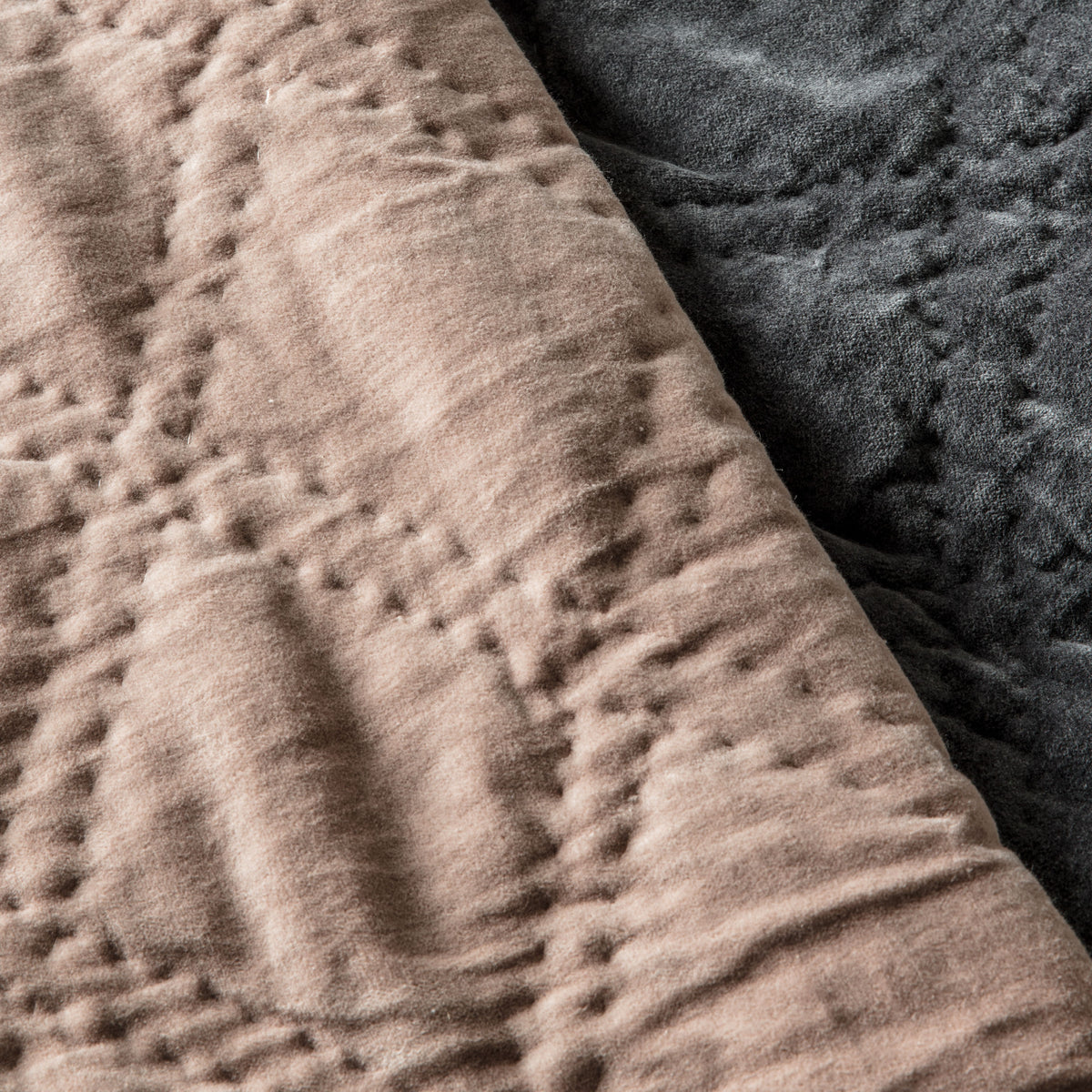 Gallery Direct Quilted Cotton Velvet Bedspread Blush - image 4
