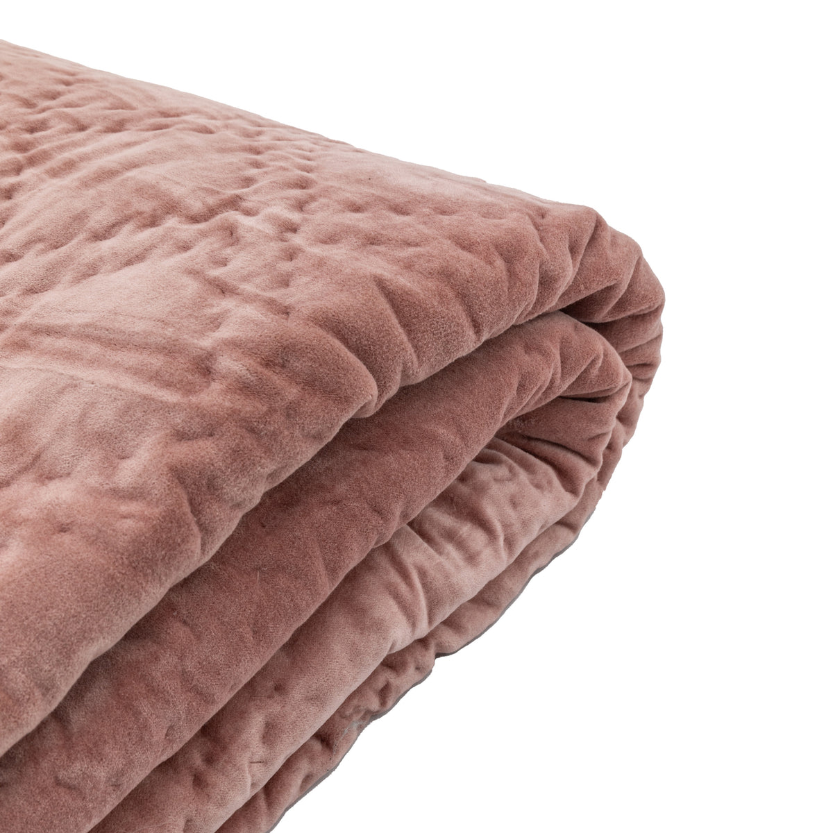Gallery Direct Quilted Cotton Velvet Bedspread Blush - image 5