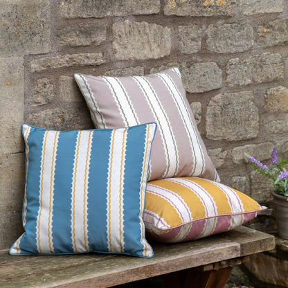 Gallery Direct Calivana Cushion Blue/Ochre Poly Filled - image 5