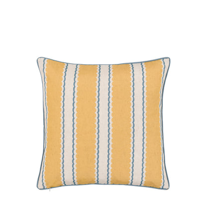 Gallery Direct Calivana Cushion Blue/Ochre Poly Filled - image 6