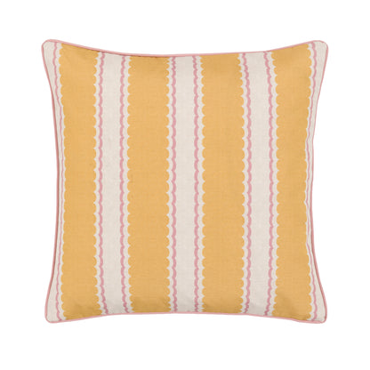 Gallery Direct Calivana Stripe Cushion Ochre/Pink Poly Filled - image 2