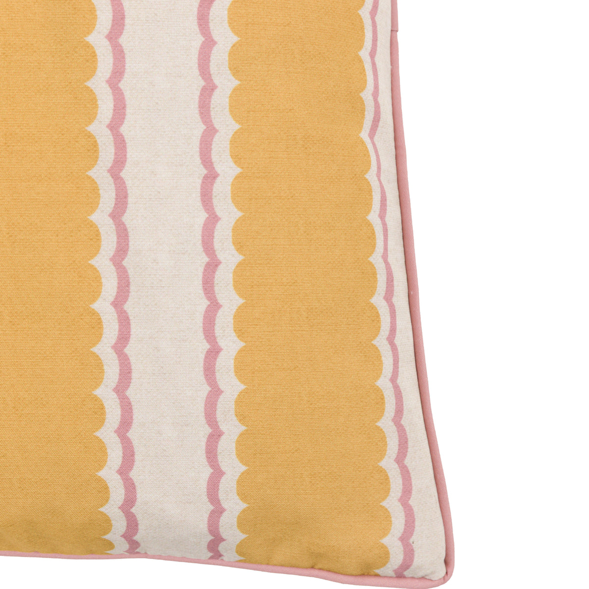 Gallery Direct Calivana Stripe Cushion Ochre/Pink Poly Filled - image 7