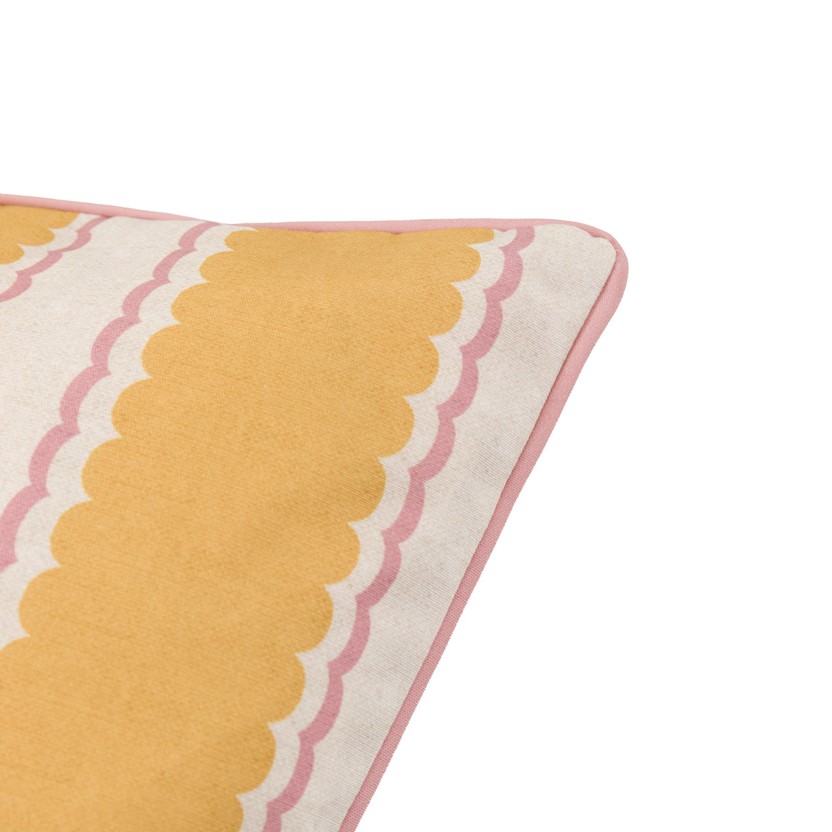 Gallery Direct Calivana Stripe Cushion Ochre/Pink Poly Filled - image 8