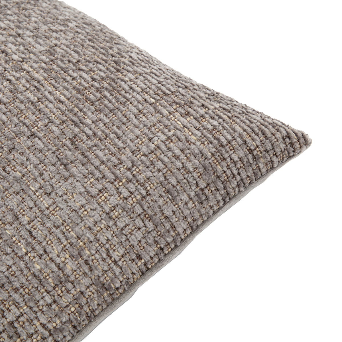 Gallery Direct Chenille Cushion Grey Poly Filled - image 6