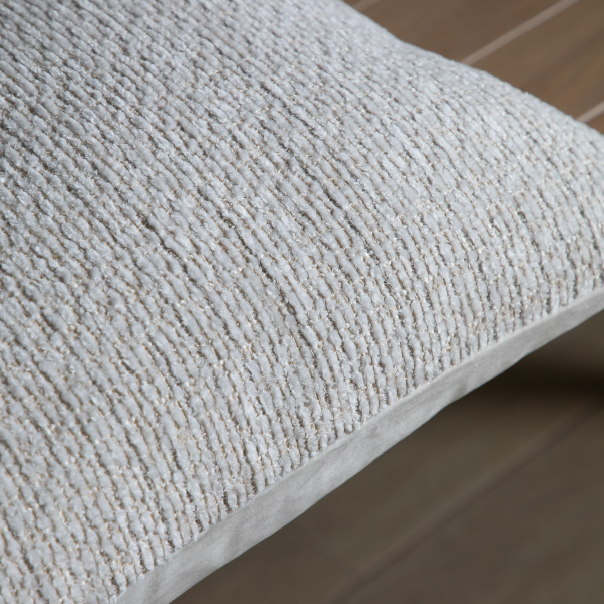 Gallery Direct Chenille Cushion Natural Poly Filled - image 4