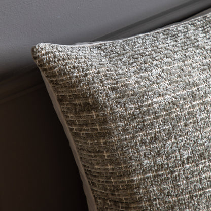 Gallery Direct Chenille Cushion Taupe Poly Filled - image 3