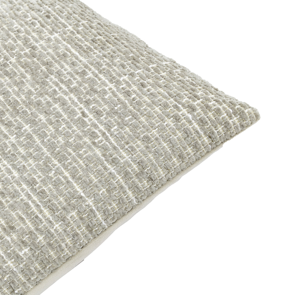 Gallery Direct Chenille Cushion Taupe Poly Filled - image 6
