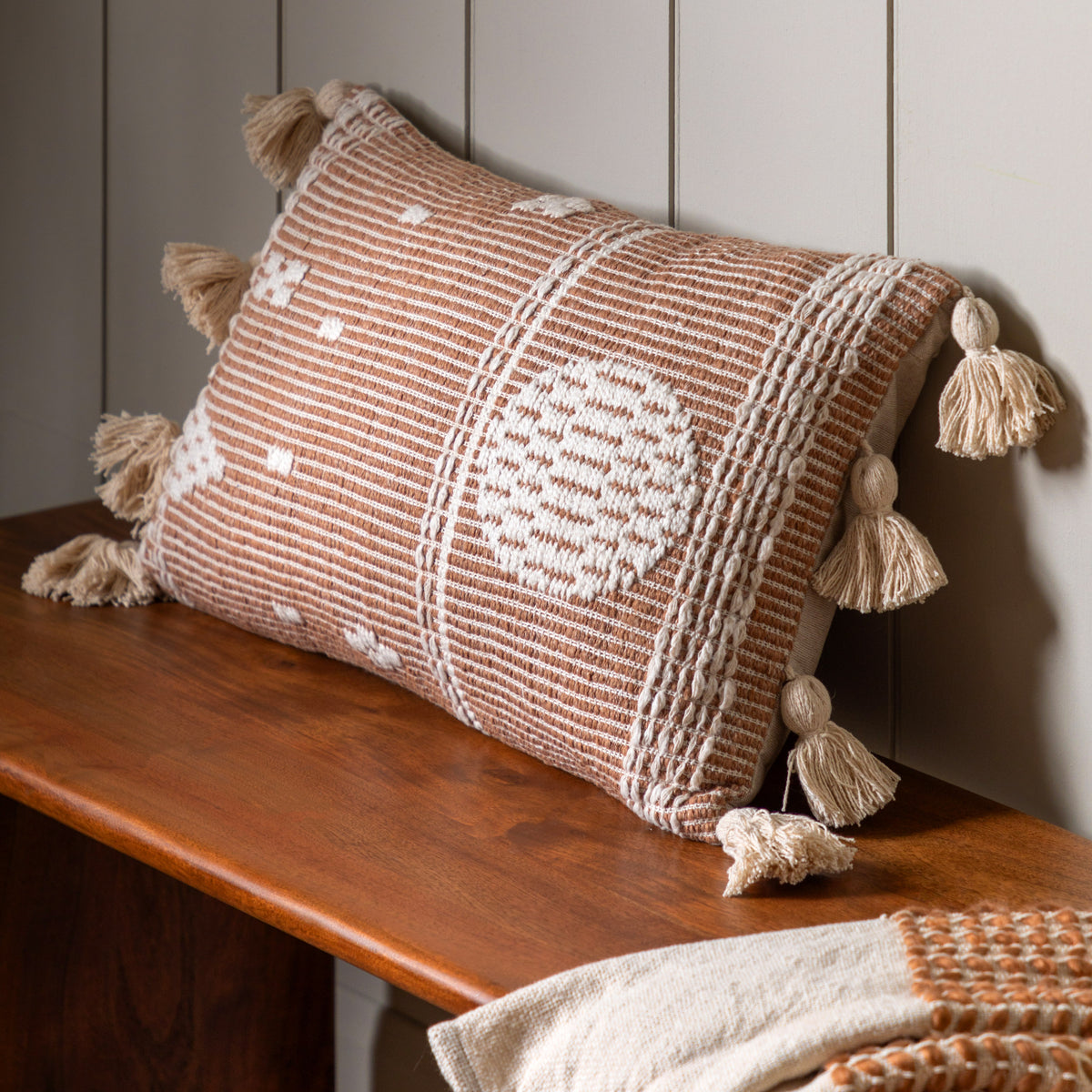 Gallery Direct Maputo Pet Tassel Cushion Feather Filled - image 1