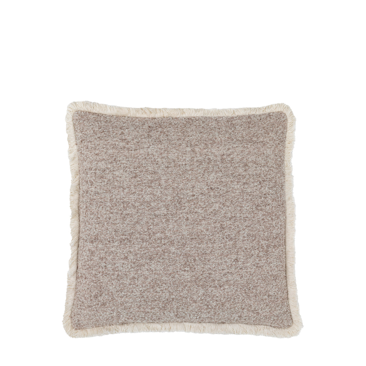 Gallery Direct Woodleigh Fringe Cushion Stone Feather Filled - image 2