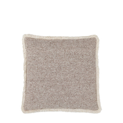 Gallery Direct Woodleigh Fringe Cushion Stone Feather Filled - image 2