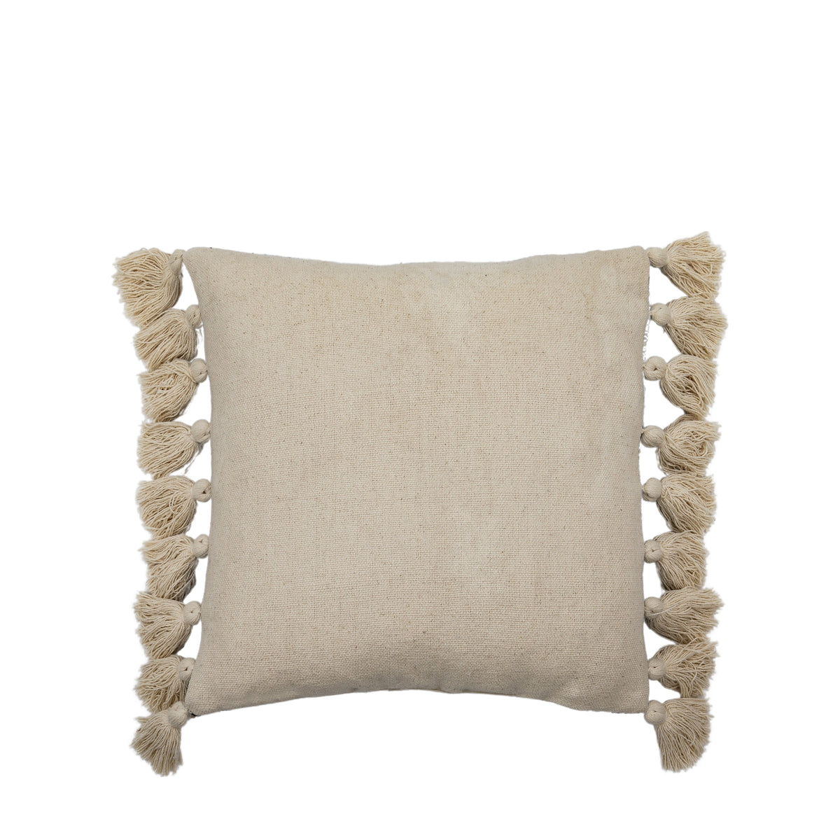 Gallery Direct Woven Cushion with Tassels Black Poly Filled - image 5