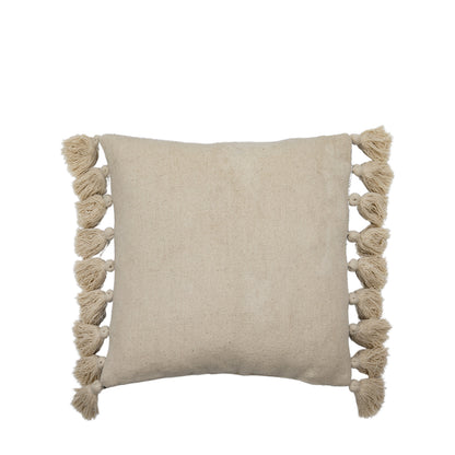 Gallery Direct Woven Cushion with Tassels Black Poly Filled - image 5