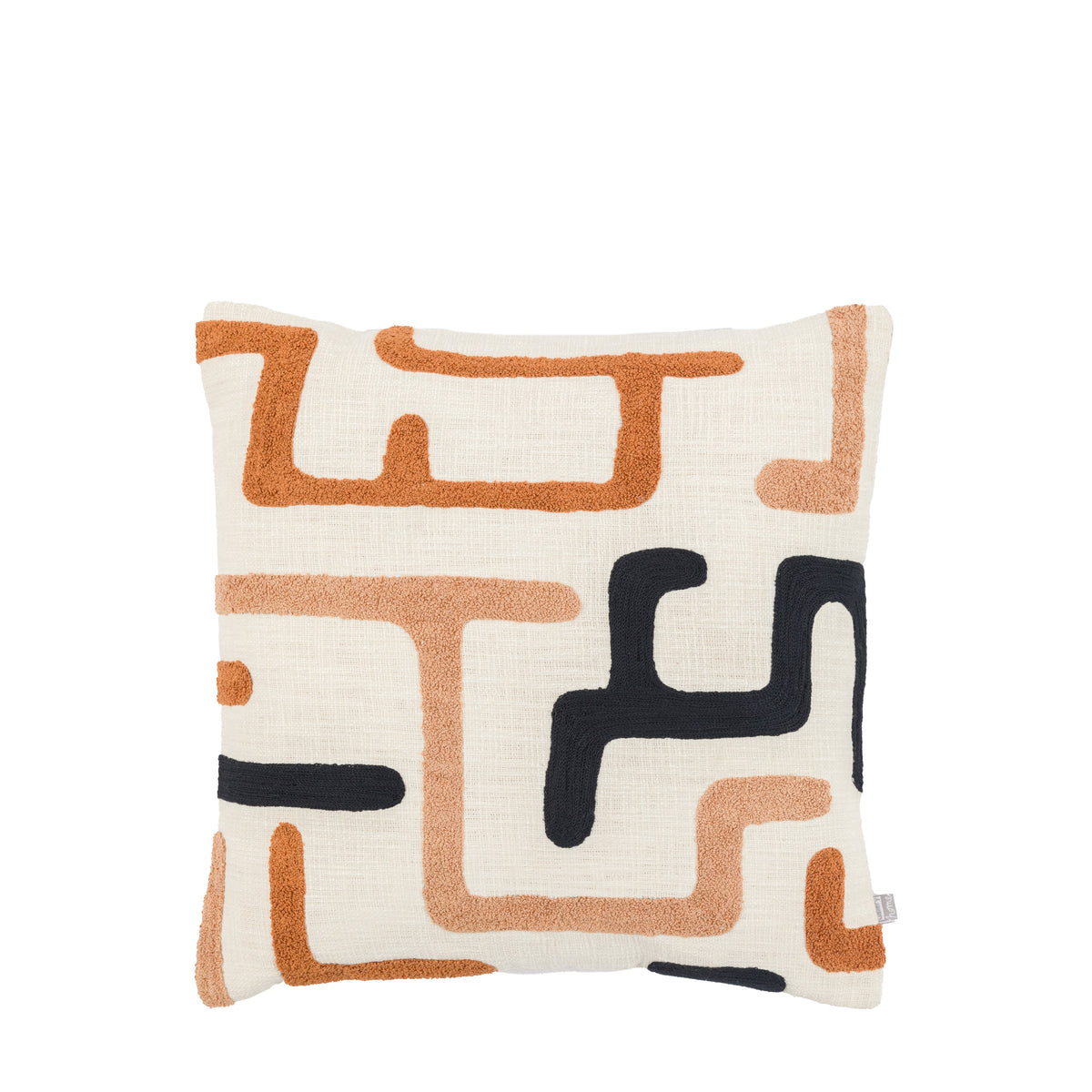 Gallery Direct Arul Embroidered Cushion Nutmeg Feather Filled - image 1