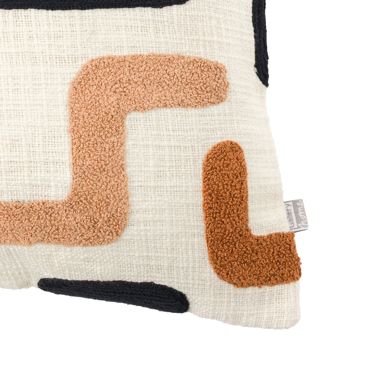 Gallery Direct Arul Embroidered Cushion Nutmeg Feather Filled - image 3