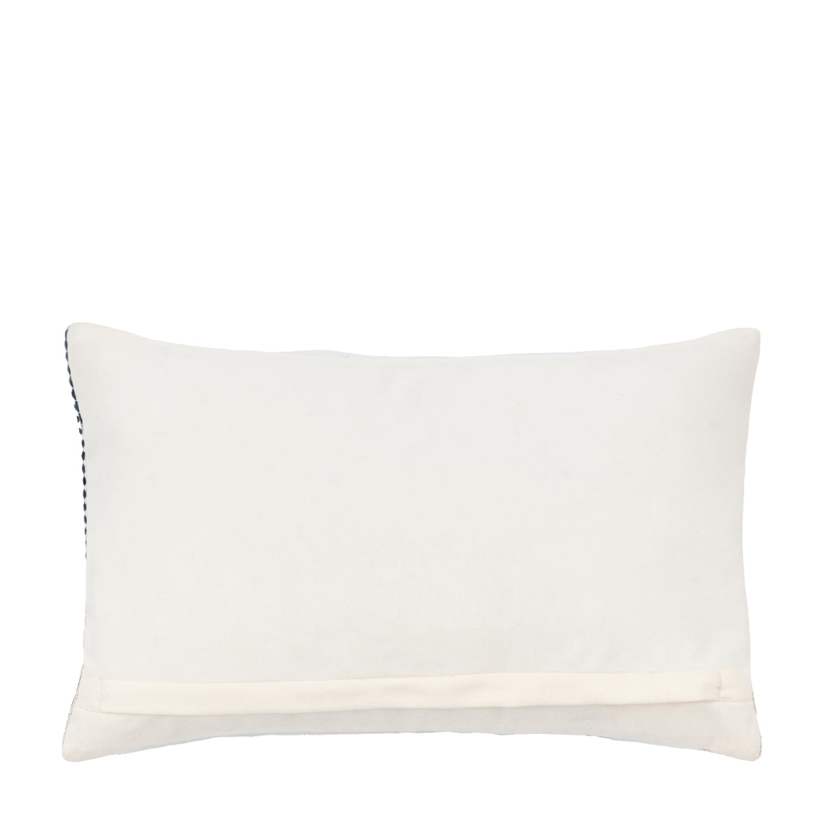 Gallery Direct Quinn Jacquard Cushion Ochre & Navy Feather Filled - image 4