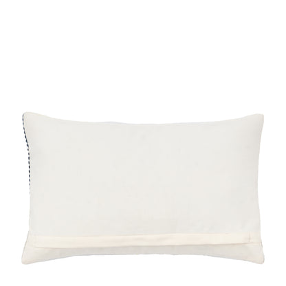 Gallery Direct Quinn Jacquard Cushion Ochre & Navy Feather Filled - image 4