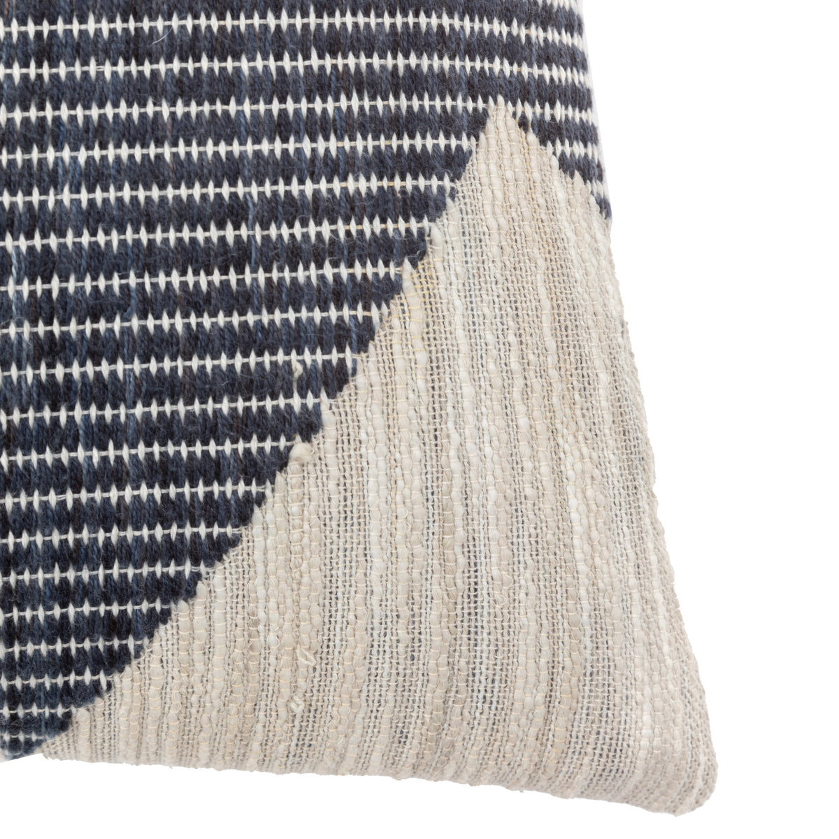 Gallery Direct Quinn Jacquard Cushion Ochre & Navy Feather Filled - image 5