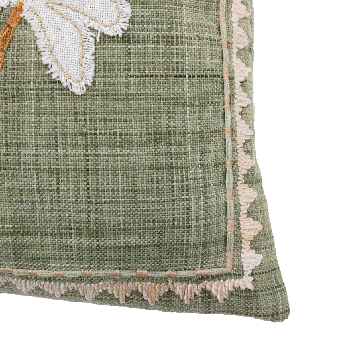 Gallery Direct Nohea Emb Palm Tree Cushion Sage Poly Filled - image 6