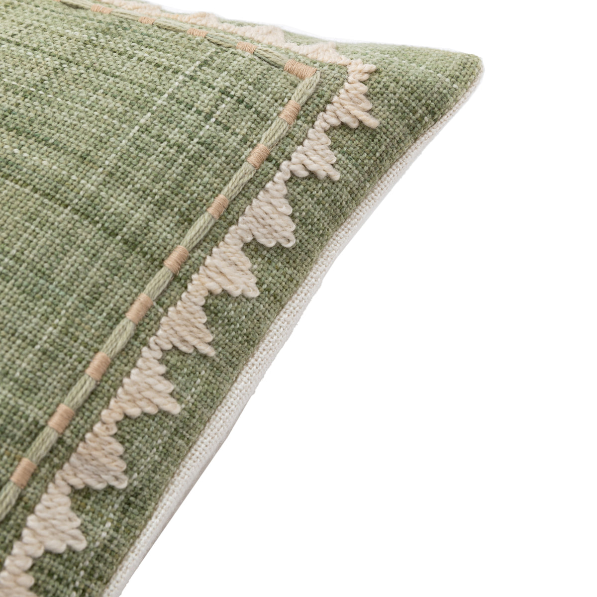 Gallery Direct Nohea Emb Palm Tree Cushion Sage Poly Filled - image 7
