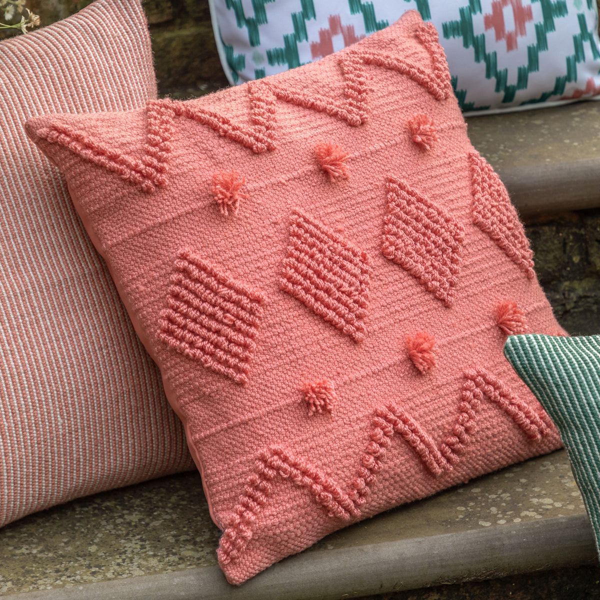 Gallery Direct Perth Cushion Apricot Poly Filled - image 1