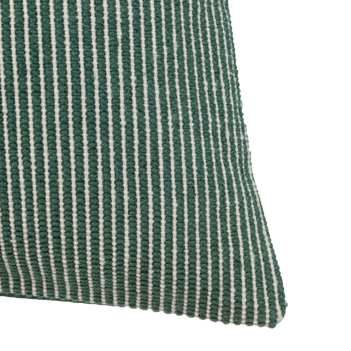 Gallery Direct Ula Pinstripe Cushion Green Poly Filled - image 6