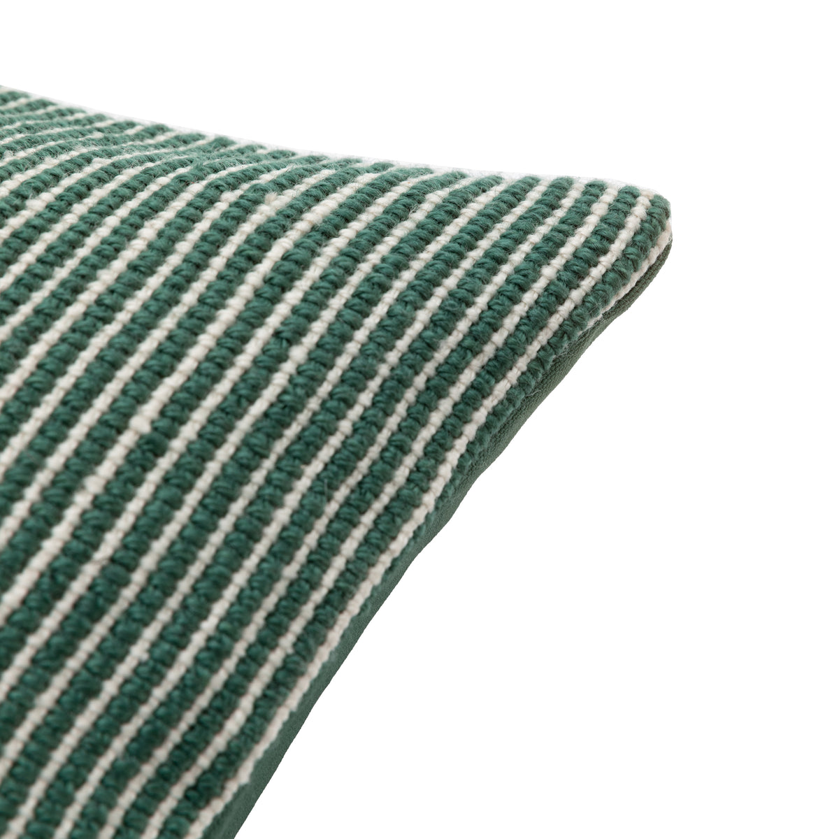Gallery Direct Ula Pinstripe Cushion Green Poly Filled - image 7