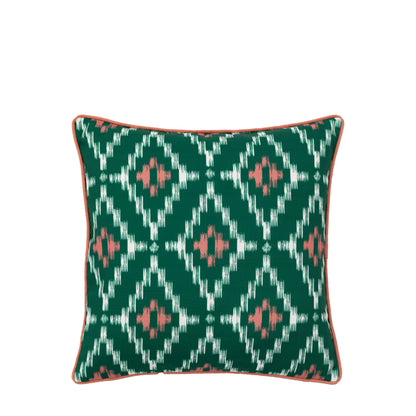 Gallery Direct Aroha Geo Printed Cushion Green Poly Filled - image 2