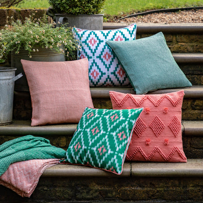 Gallery Direct Aroha Geo Printed Cushion Apricot Poly Filled - image 4