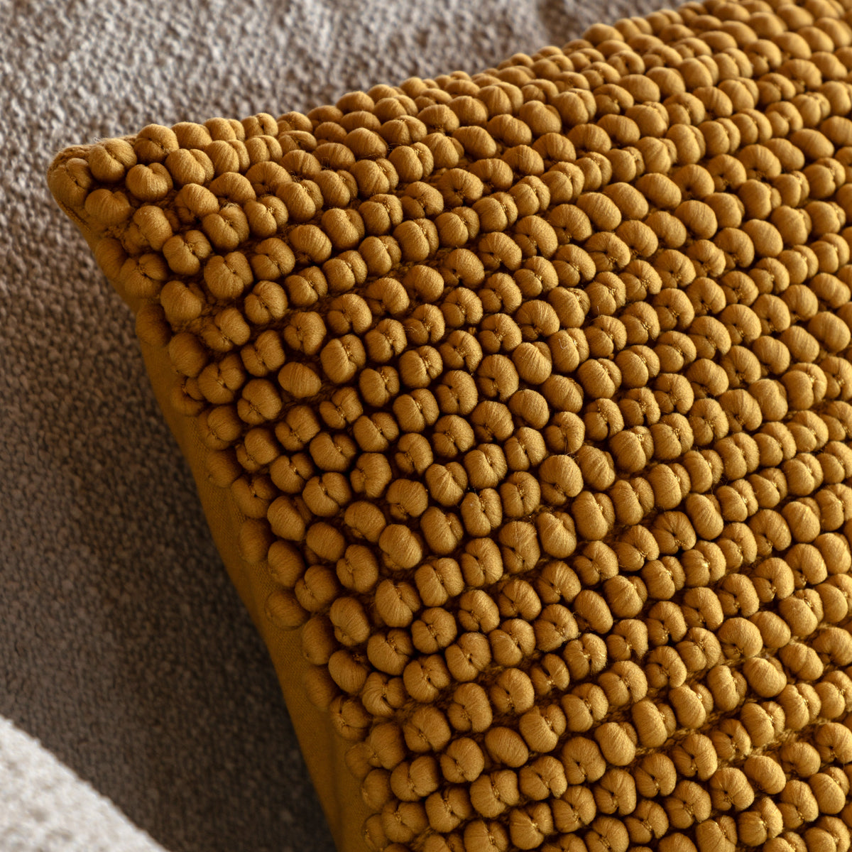 Gallery Direct Pino Cushion Ochre Poly Filled - image 3