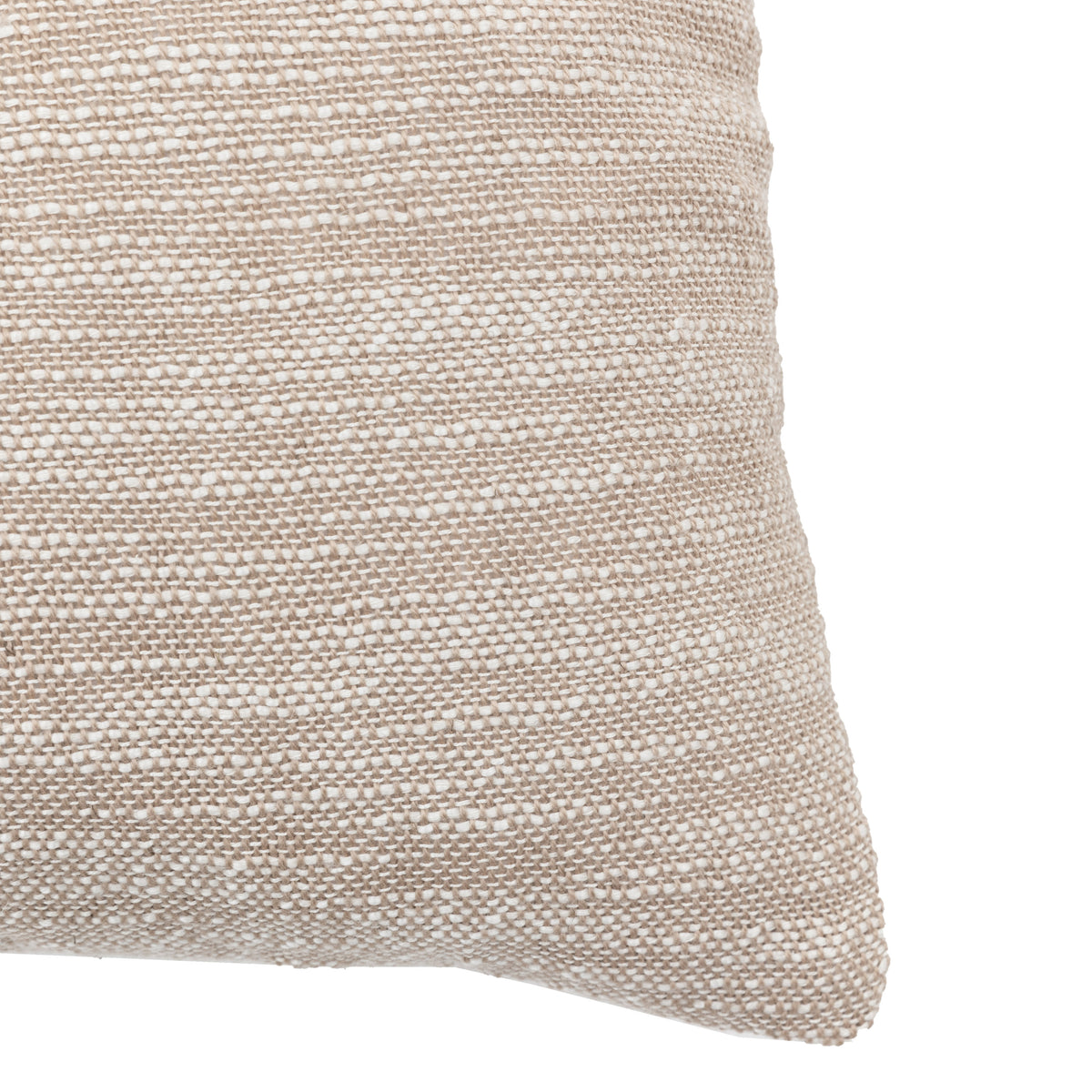 Gallery Direct Dunham Slub Cushion Taupe Poly Filled - image 5