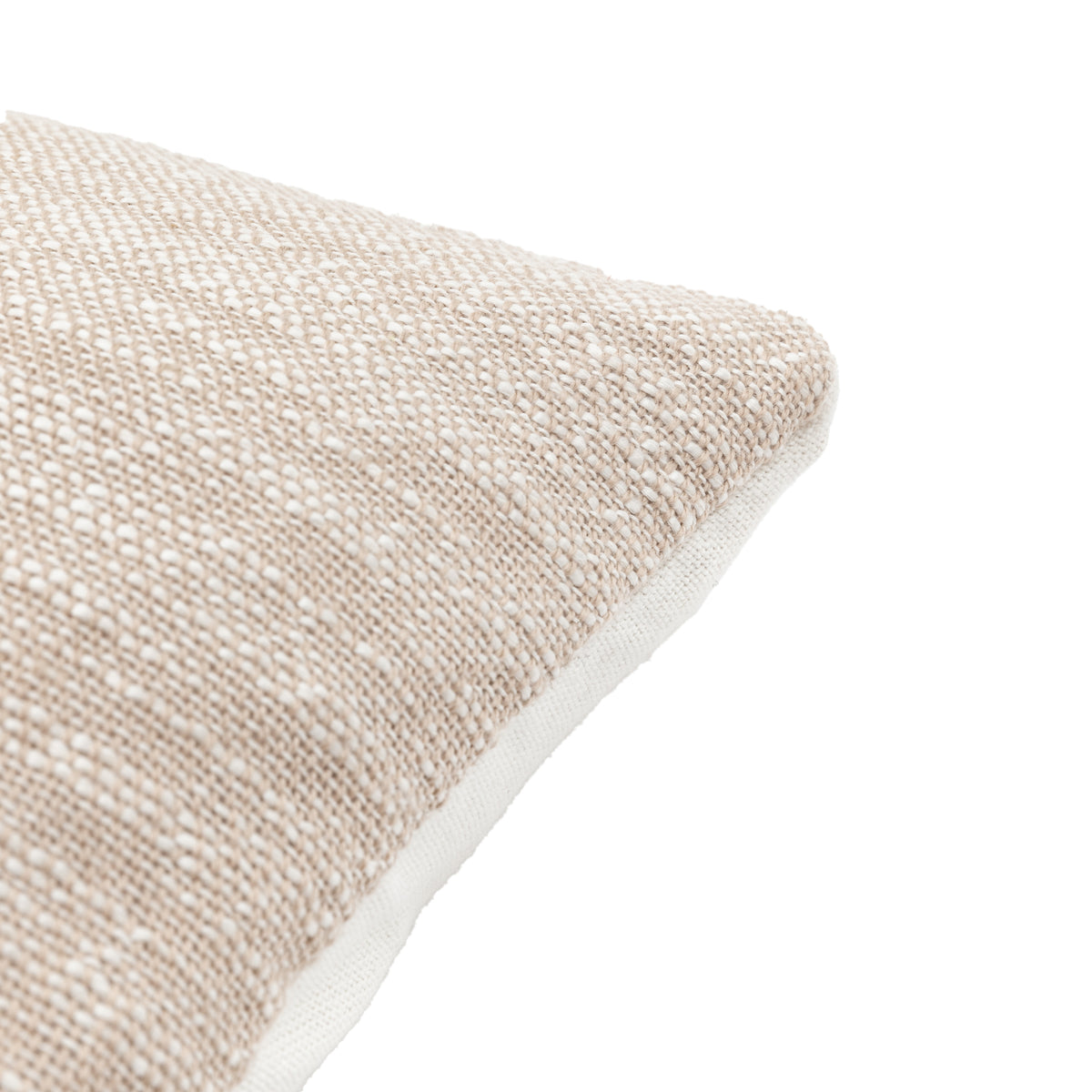 Gallery Direct Dunham Slub Cushion Taupe Poly Filled - image 6