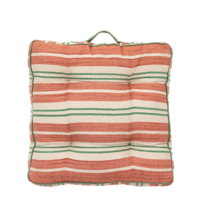 Gallery Direct Sina Stripe Woven Floor Cushion Apricot Poly Filled - image 2