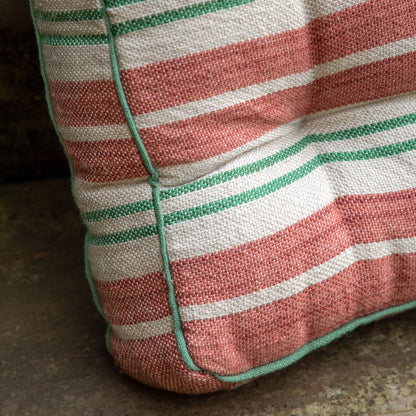 Gallery Direct Sina Stripe Woven Floor Cushion Apricot Poly Filled - image 3