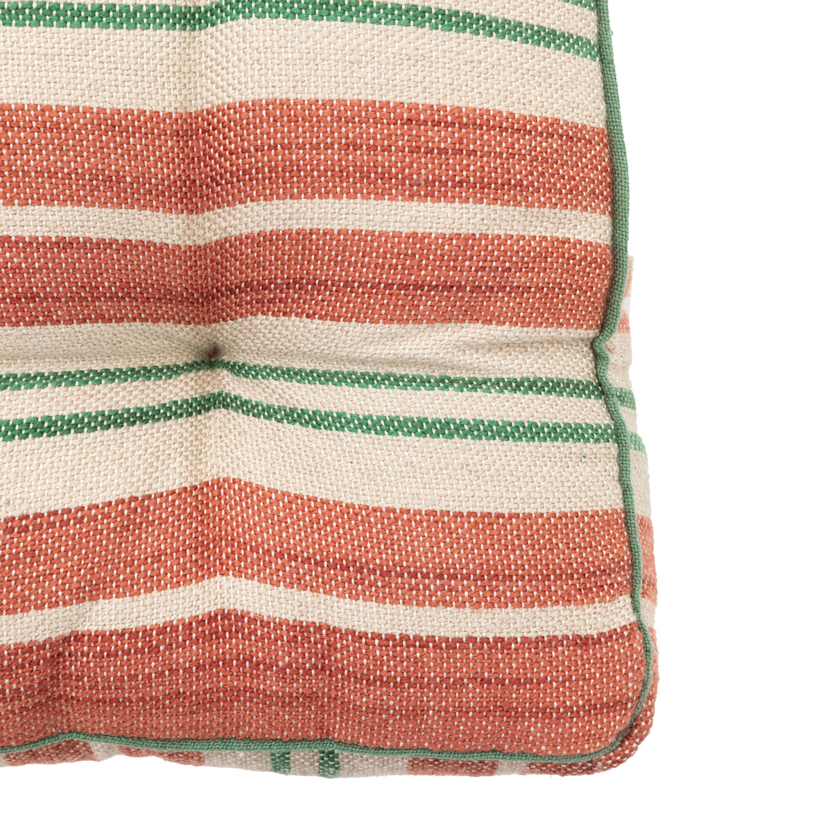 Gallery Direct Sina Stripe Woven Floor Cushion Apricot Poly Filled - image 7