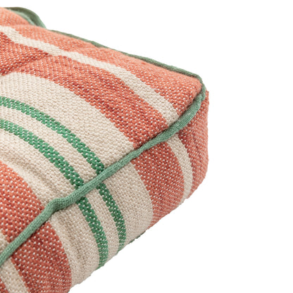 Gallery Direct Sina Stripe Woven Floor Cushion Apricot Poly Filled - image 8