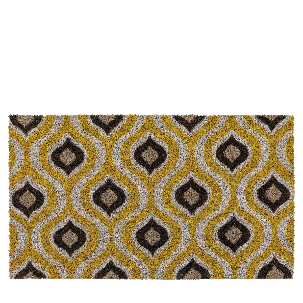 Gallery Direct Ikat Ochre and Natural Coir Doormat - image 2