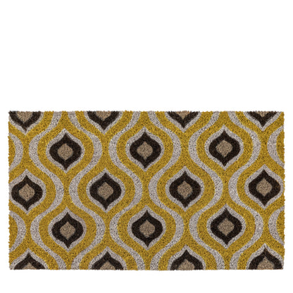 Gallery Direct Ikat Ochre and Natural Coir Doormat - image 2