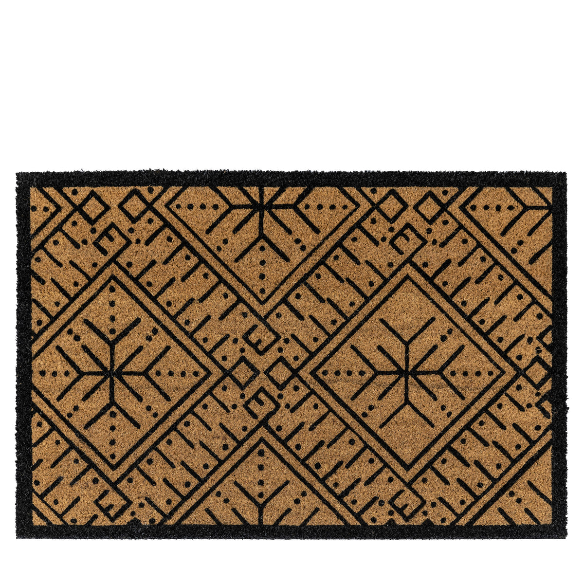 Gallery Direct Ikat Black and Natural Coir Doormat - image 2