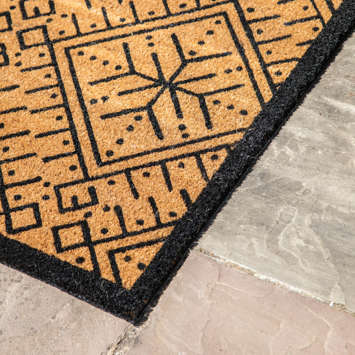 Gallery Direct Ikat Black and Natural Coir Doormat - image 3