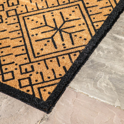 Gallery Direct Ikat Black and Natural Coir Doormat - image 3