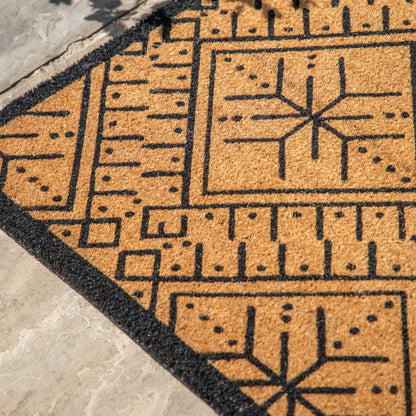 Gallery Direct Ikat Black and Natural Coir Doormat - image 4
