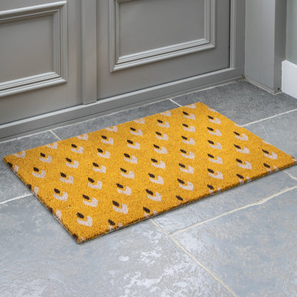 Gallery Direct Ikat Ochre Coir Doormat - image 1