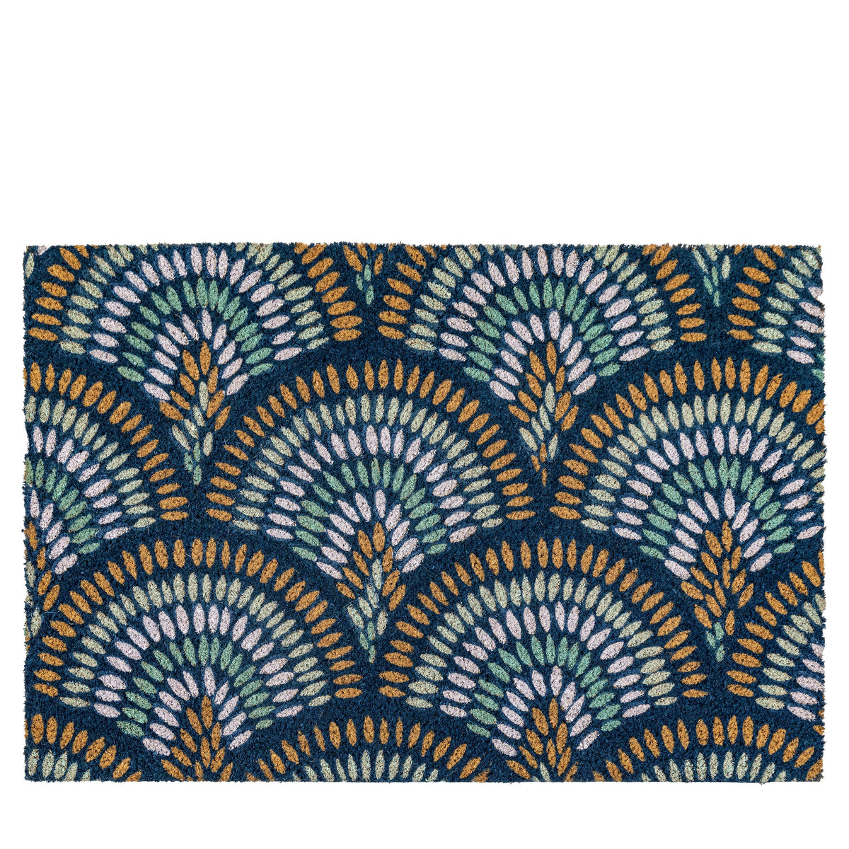 Gallery Direct Ikat Navy Peacock Doormat - image 2