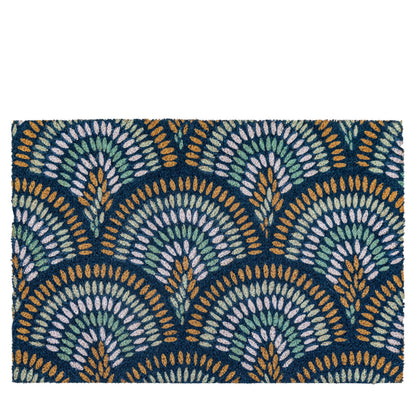 Gallery Direct Ikat Navy Peacock Doormat - image 2